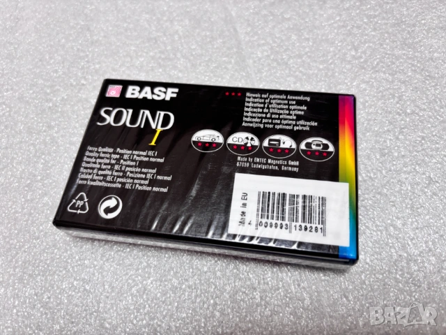 НОВА! Запечатана! Аудио Касета BASF Sound I 60, снимка 2 - Аудио касети - 54519558