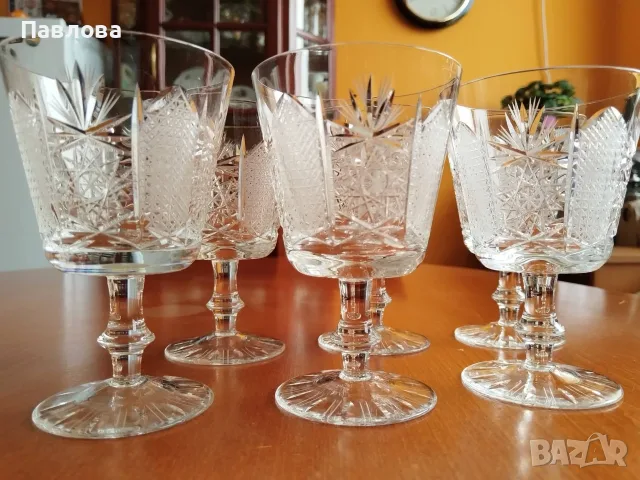 Кристални чаши серия,, Ропотамо ", снимка 3 - Чаши - 55605930