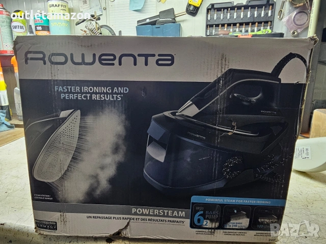 арна ютия Rowenta VR8315 Powersteam с парогенератор, налягане до 6,2 бара, 2400 W, , снимка 7 - Ютии - 55097090
