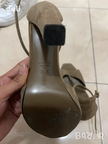 GUCCI и Saint Laurent Original Size 39 100% Кожа питон Жестоки обувки, снимка 4 - Сандали - 54452889