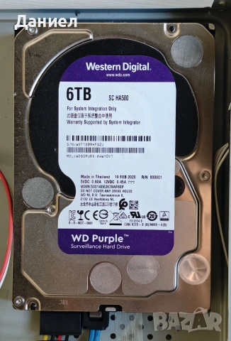 6TB HDD WD Purple хард диск