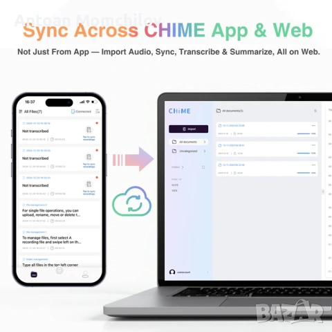 AI диктофон CHIME NOTE Pro 64GB GPT-4o MagSafe, снимка 5 - Друга електроника - 55123761