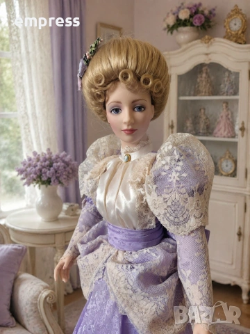 Порцеланова кукла Franklin Heirloom Dolls , снимка 3 - Колекции - 55144606