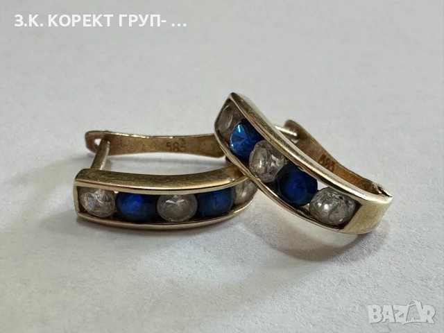 Златни обеци 14K – 2,24гр