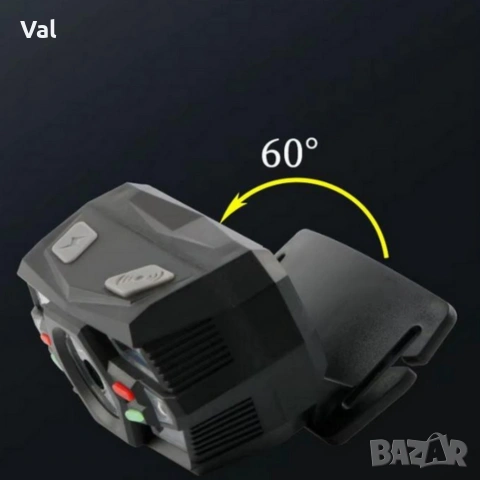 LED челник BL-CT108 с PIR сензор за безконтактно включване, водоустойчив и лек, снимка 5 - Други инструменти - 54808288