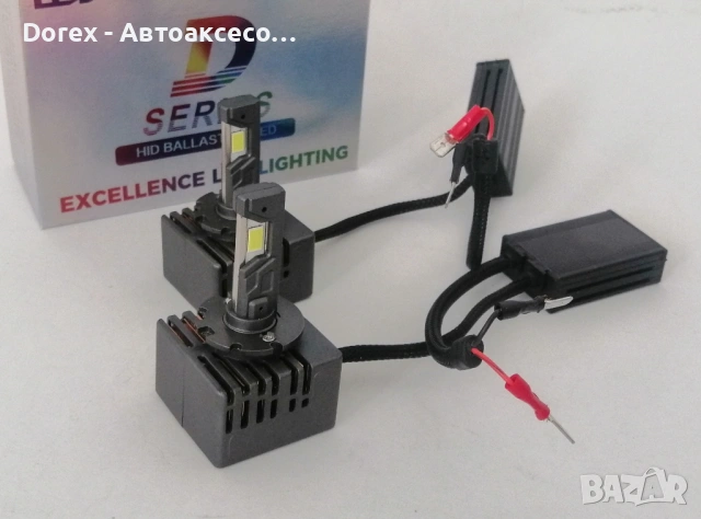 LED крушки ксенон директна замяна без баласт 12V, D1R, D1S, D2R, D2S, D3R, D3S, D4R, D4S, кутия 2бр., снимка 2 - Аксесоари и консумативи - 54565647