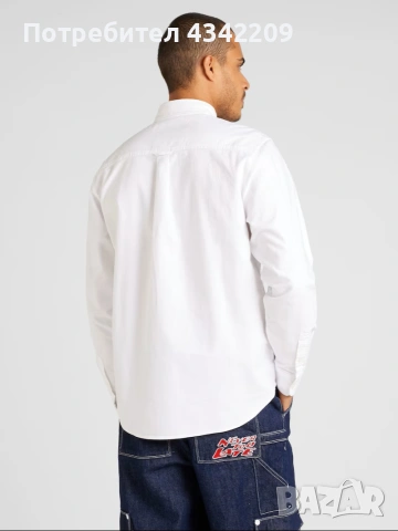 риза Carhartt WIP button down oxford white