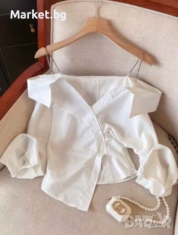 Дамска модерна риза , снимка 2 - Ризи - 54322072