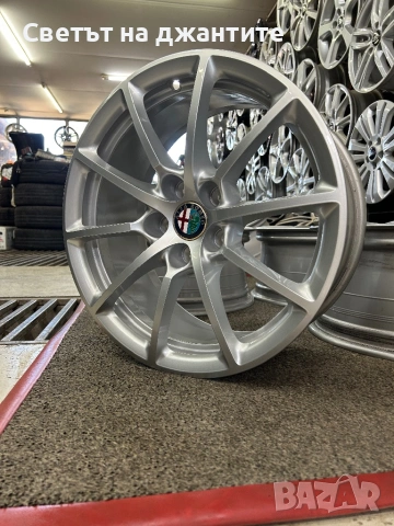 Джанти 17 Цола 5x110 Alfa Romeo Giulia Оригинални Нови, снимка 6 - Гуми и джанти - 54563165