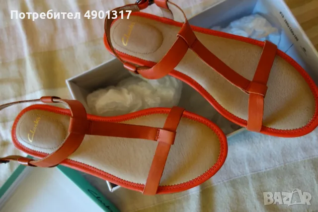 нови кожени сандали Clarks, 40ти номер