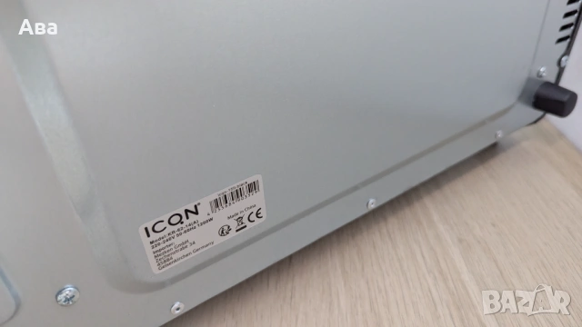 ICON KR‑62‑4(A) – мини фурна/вентилаторна печка 1200W, нова, 50€, снимка 9 - Печки, фурни - 54819067