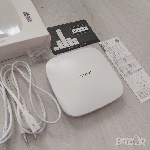 Алармен Хъб Ajax Hub 2 (2G) Jeweller – Бял / Безжична Централа с Фотоверификация, снимка 2 - Комплекти за видеонаблюдение - 54783353