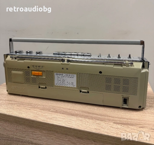 🔈Ретро радиокасетофон SANYO M 7750LG - mini boombox - Japan🔈, снимка 5 - Радиокасетофони, транзистори - 54638621
