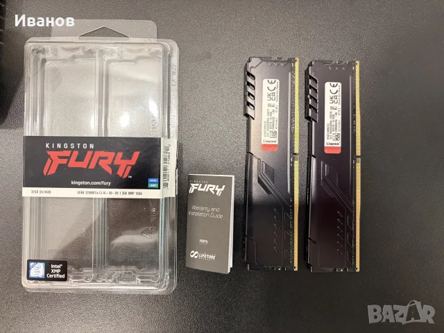 Kingston Fury Beast DDR4, 32GB (2 x 16GB) 3200MHz CL16, снимка 2 - RAM памет - 55612562