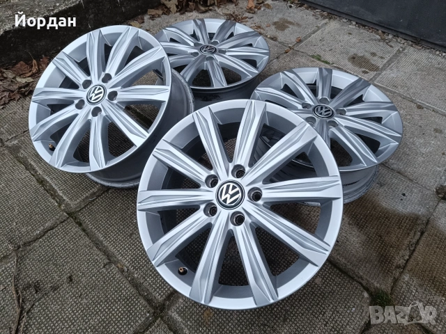 ОРИГИНАЛНИ джанти 17' цола 5x112 ФОЛКСВАГЕН / VW Touran GOLF 57,1 ET52, снимка 3 - Гуми и джанти - 55155306