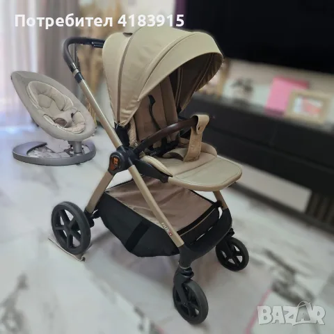 FLUX BEIGE Бебешка количка 2 в 1, снимка 10 - За бебешки колички - 55304997