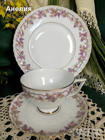 Грозде и лозови листа !
Königlich Tettau Bavaria , снимка 3 - Чаши - 54782299