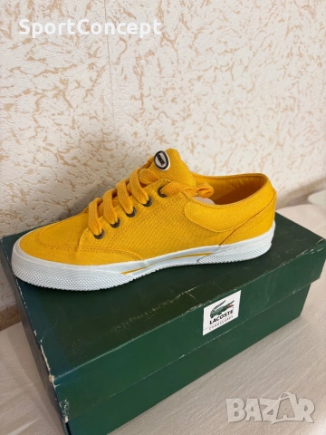 LACOSTE ЖЪЛТИ КЕЦОВЕ – помер 40EUR , снимка 4 - Маратонки - 55070942
