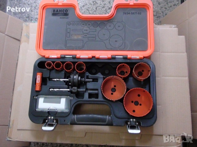 BAHCO - 3834-SET-92 - Made in Sweden - ПРОФЕСИОНАЛЕН Комплект биметални SANDFLEX боркорони 16-83 mm , снимка 9 - Бормашини - 51629804