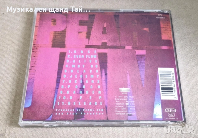 Компакт Дискове - Рок - Метъл: Pearl Jam - Ten, снимка 2 - CD дискове - 54658253