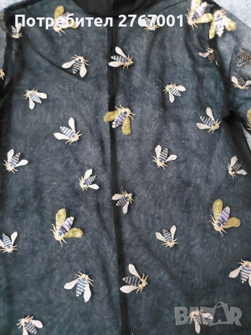 Блуза от тюл topshop, снимка 3 - Корсети, бюстиета, топове - 54081701