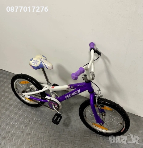 ПЕРФЕКТНИЯТ ПОДАРЪК ЗА 1-ви ЮНИ Детски алуминиев велосипед Specialized за момиче 16 цола/ колело, снимка 3 - Велосипеди - 54629263