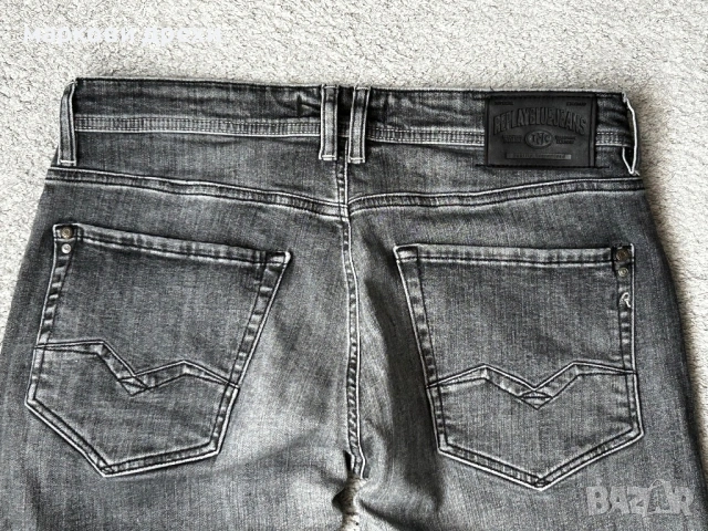 Replay Jeans slim fit - grey 32, снимка 9 - Дънки - 54101772