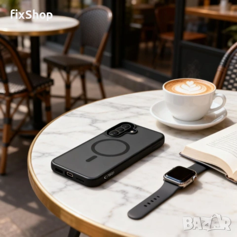 TECH-PROTECT MAGMAT MAGSAFE GALAXY A36 / A37 / A56 / A27 5G MATTE BLACK, снимка 6 - Калъфи, кейсове - 54887428
