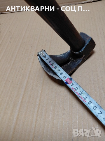 Соц Стар Ръчно Кован Дърводелски Инструмент За Дълбане 0.640кг. НОМЕР 757., снимка 12 - Антикварни и старинни предмети - 54220750