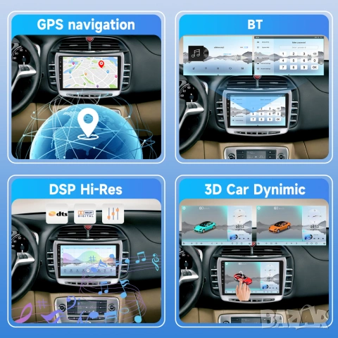 Мултимедия за Lancia Delta 2009-2019 , Android, Навигация, Waze, Carplay, Андроид, двоен дин, снимка 3 - Аксесоари и консумативи - 55113693