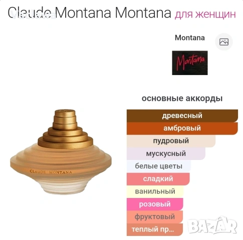 Claude Montana от французского бренда Montana 100 мл. Нов., снимка 5 - Дамски парфюми - 54447288