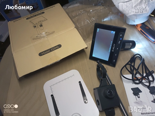 Микроскоп Elikliv, LCD дигитален монетен микроскоп 1000x, лупа за монети с 8 , снимка 2 - Друга електроника - 54483411