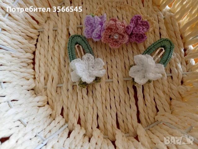 Ръчно изплетени фибички, снимка 13 - Шноли, диадеми, ленти - 54990337