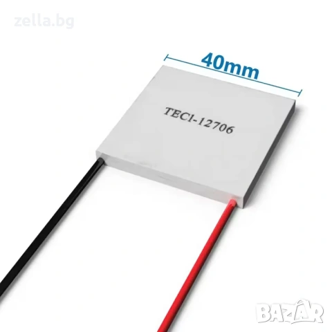 Пелтие елемент TEC1-12706 12V 60W 6A – Термоелектрическо охлаждане за индустрия, електроника 10346, снимка 4 - Друга електроника - 54672430