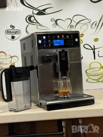 Кафемашина кафе автомат Saeco PicoBarista de luxe с гаранция, снимка 3 - Кафемашини - 54724195