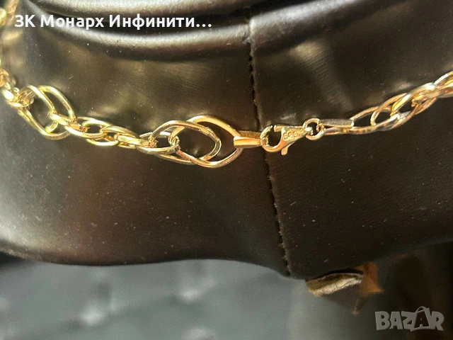 Златен ланец, снимка 3 - Колиета, медальони, синджири - 54643272