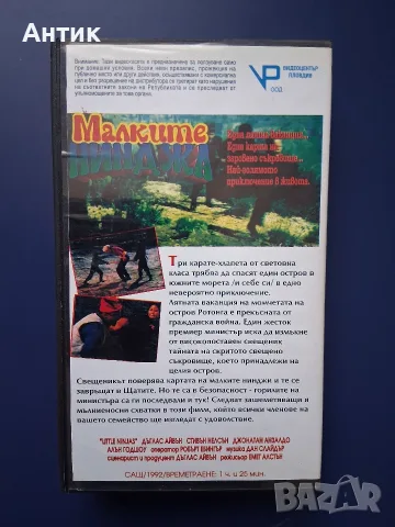 Видеокасета VHS Малките Нинджа , снимка 3 - Други жанрове - 55321912