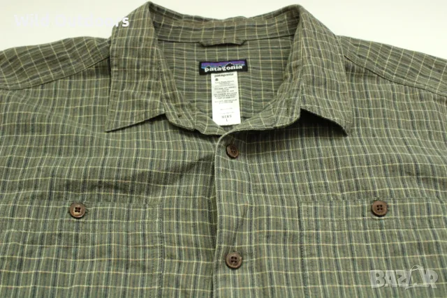 PATAGONIA Back Step Shirt - мъжка риза с къс ръкав, размер L, снимка 3 - Ризи - 55472115