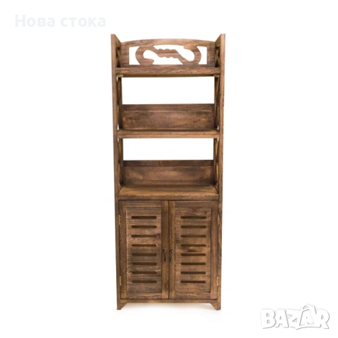 Шкаф от дърво, кафяв цвят, 46*25*118см
