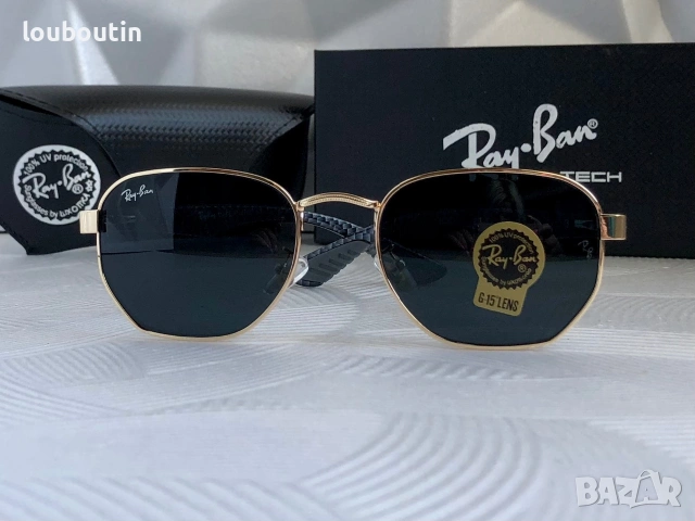 Ray Ban Ferrari 2 цвята мъжки слънчеви очила минерално стъклоло дамски унисекс, снимка 14 - Слънчеви и диоптрични очила - 55148894