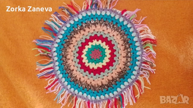 Възглавнички за стол,домашноплетени., снимка 3 - Декорация за дома - 53964417