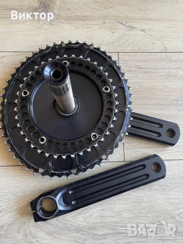 Шосейни курбели Rotor 3D, Q rings 53/39 зъба, снимка 3 - Части за велосипеди - 54971632