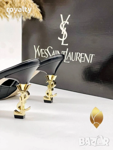 Yves Saint Laurent Нови Дамски Чехли на Ток YSL Различни Цветове , снимка 9 - Чехли - 54621378