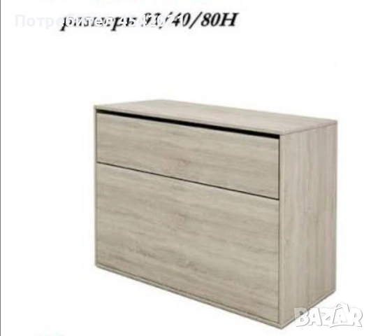 две единични легла с ракла цвят сонома, снимка 3 - Спални и легла - 54215171