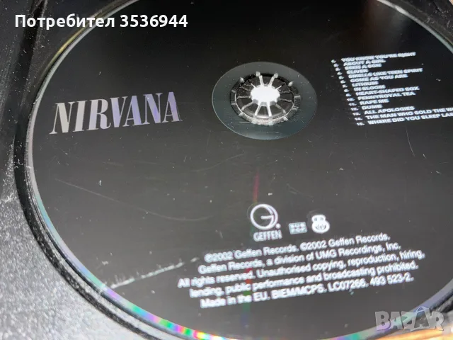 Nirvana CD 2002 GEFFEN, снимка 6 - CD дискове - 55531079