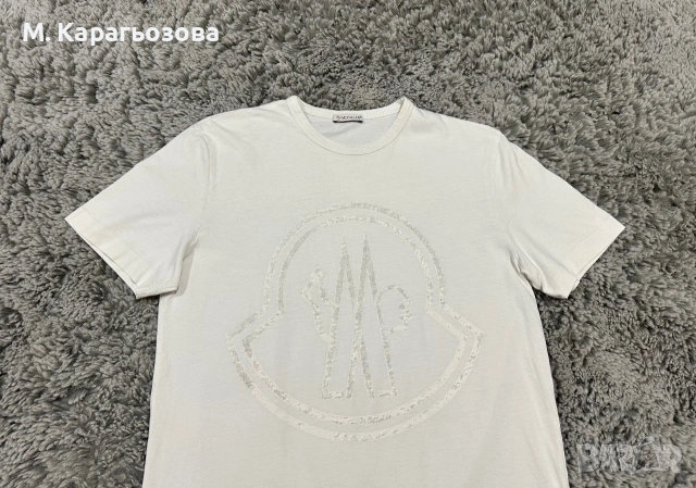 Moncler - оригинална мъжка тениска, Размер S, снимка 2 - Тениски - 55225877