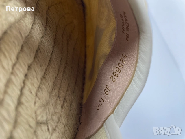 Бежови еспадрили Gucci 39 Оригинал, снимка 14 - Дамски ежедневни обувки - 55103265