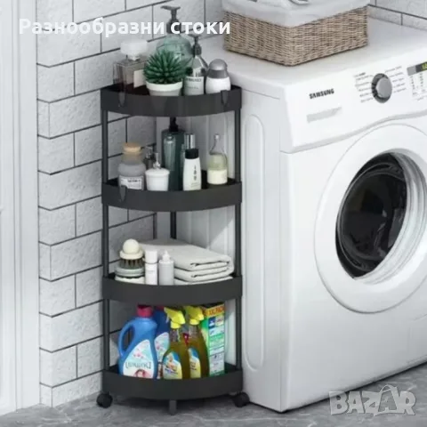 Ъглова въртяща се поставка Corner Storage Rack – максимално използване на всеки сантиметър, снимка 2 - Органайзери - 55582285