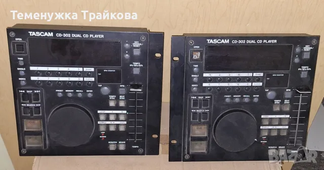 CD-302 DUAL CD PLAYER TASCAM, снимка 3 - Ресийвъри, усилватели, смесителни пултове - 55324766