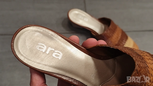 Кожени Чехли / ARA Germany / 38,5 G, снимка 6 - Чехли - 54769325